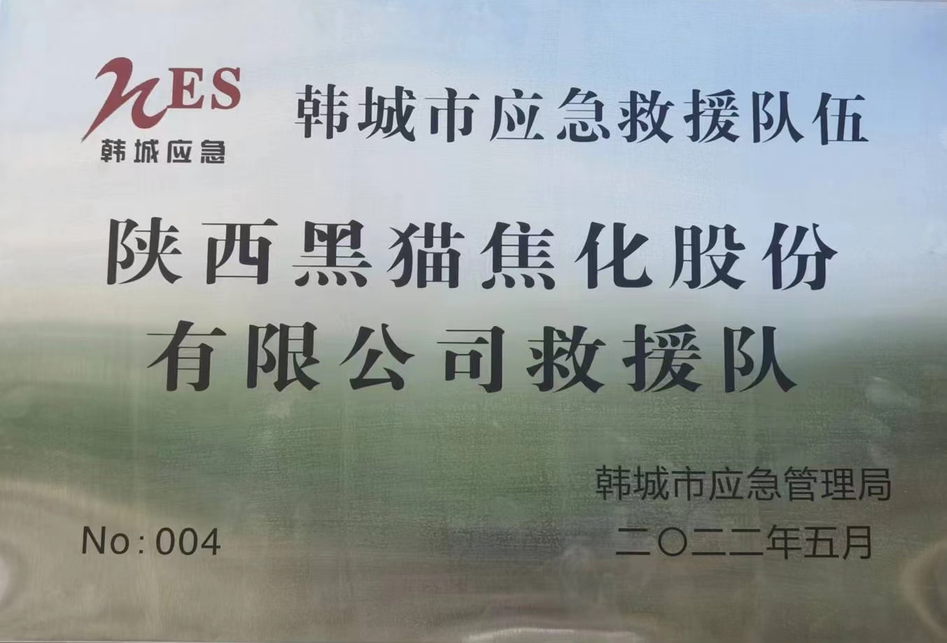 陜西黑貓榮獲“韓城市2021年度應(yīng)急救援隊(duì)伍先進(jìn)單位”