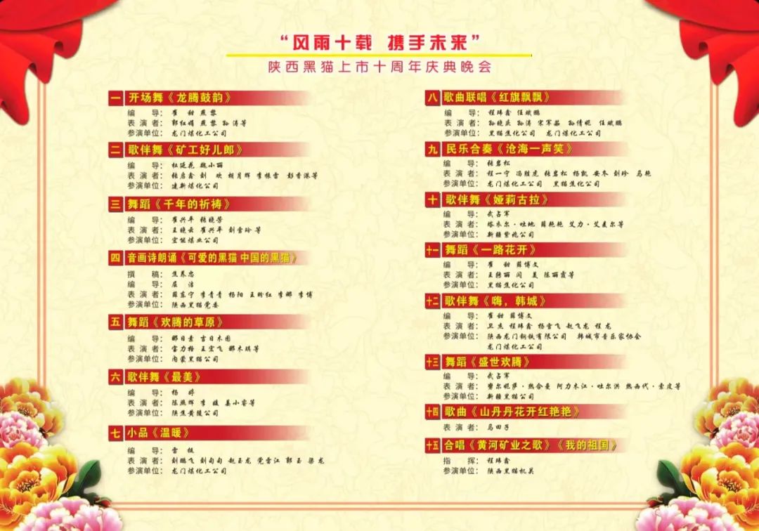 風(fēng)雨十載 攜手未來 | 陜西黑貓舉辦上市十周年慶典文藝晚會